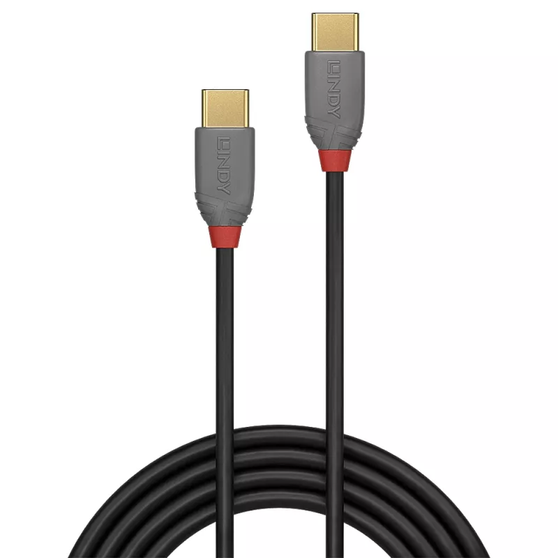 Kabel USB 2.0 typu C na C Lindy 36870 0,5 m Anthra Line