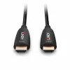 Kabel Lindy 100m hybrydowy światłowodowy HDMI 8K60 48 Gbit/s czarny