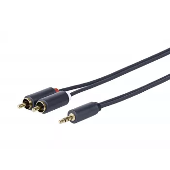 Vivolink PROMJRCA15 kabel audio 15 m 3.5mm 2 x RCA Czarny