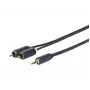 Vivolink PROMJRCA2 kabel audio 2 m 3.5mm 2 x RCA czarny