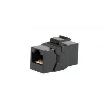 Keystone inline coupler EQUIP Cat.6A nieekranowany, RJ-45, płaska konstrukcja, czarny, 8 szt.