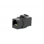 Keystone inline coupler EQUIP Cat.6A nieekranowany, RJ-45, płaska konstrukcja, czarny, 8 szt.