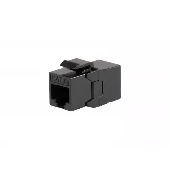 Keystone inline coupler EQUIP Cat.6A nieekranowany, RJ-45, płaska konstrukcja, czarny, 8 szt.