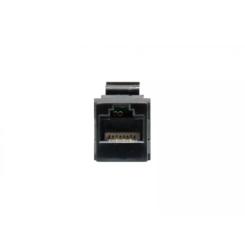 Keystone inline coupler EQUIP Cat.6A nieekranowany, RJ-45, płaska konstrukcja, czarny, 8 szt.