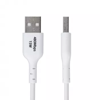StarTech.com Kabel ładujący USB-A do USB-C o długości 1 m, ładowanie i synchronizacja, 3 A, USB 2.0, powłoka TPE - biały przewód ładujący USB