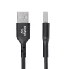StarTech.com Kabel ładujący USB-A do USB-C o długości 1 m, ładowanie i synchronizacja, 3 A, USB 2.0, powłoka TPE – czarny przewód ładujący USB