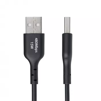 StarTech.com Kabel ładujący USB-A do USB-C o długości 1 m, ładowanie i synchronizacja, 3 A, USB 2.0, powłoka TPE – czarny przewód ładujący USB