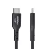 StarTech.com Kabel ładujący USB-A do USB-C o długości 1 m, ładowanie i synchronizacja, 3 A, USB 2.0, powłoka TPE – czarny przewód ładujący USB