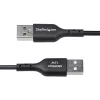 StarTech.com Kabel ładujący USB-A do USB-C o długości 1 m, ładowanie i synchronizacja, 3 A, USB 2.0, powłoka TPE – czarny przewód ładujący USB