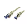 Kabel sieciowy VALUE 21.99.0859 RJ-45 Cat6a 0,15 m szary