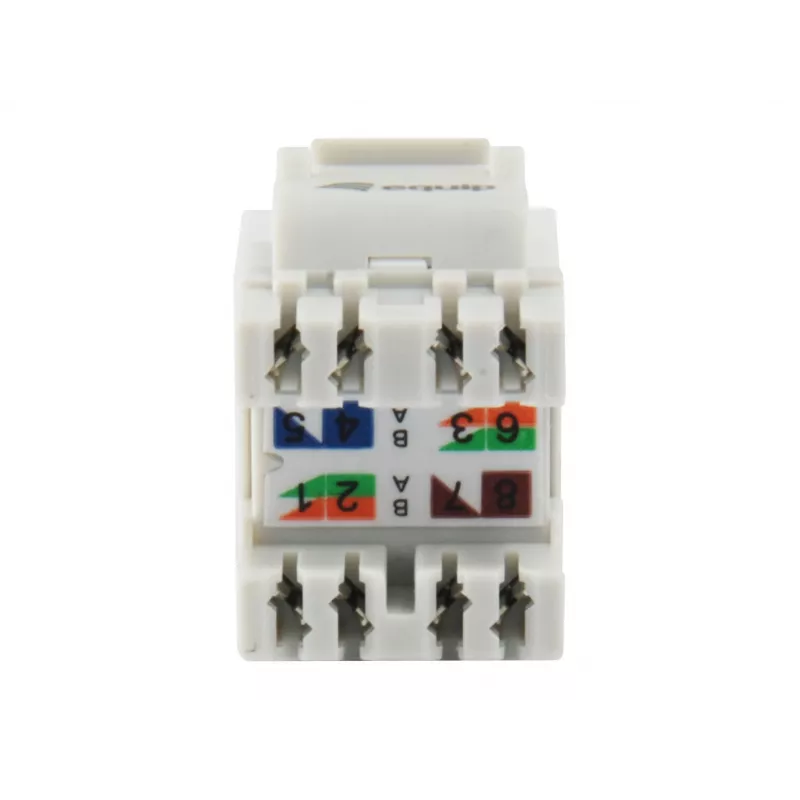 Equip Cat.6 Nieekranowane Złącze Keystone LSA, Typ cienki, Biały