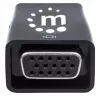 Manhattan HDMI do VGA (z audio) konwerter, 1080p, Męski na Żeński, port Micro-USB do zasilania, czarny, Trzyletnia gwarancja