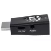 Manhattan HDMI do VGA (z audio) konwerter, 1080p, Męski na Żeński, port Micro-USB do zasilania, czarny, Trzyletnia gwarancja