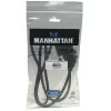 Kabel Manhattan HDMI na DVI-D 24+1, 1 m, męski na męski, czarny, Dual Link, kompatybilny z DVD-D, dożywotnia gwarancja, odpowiednik HDDVIMM1M