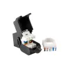 Equip Cat.6A Nieekranowane Złącze Keystone Beznarzędziowe, RJ-45, LSA, Czarny