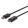 Manhattan DisplayPort 1.1 do HDMI Kabel, 1080p@60Hz, 1,8m, Męski do Męskiego, DP z zatrzaskiem, Czarny, Nie dwukierunkowy, Trzyletnia gwarancja