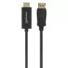 Kabel Manhattan DisplayPort 1.2 do HDMI, 4K@60Hz, 1,8m, Męski do Męskiego, DP z zatrzaskiem, Czarny, Nie dwukierunkowy, Trzyletnia gwarancja, Odpowiednik 6F-DP-HDMI-4K60-HDR (z wyjątkiem długości o 20 cm krótszej)