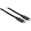 Kabel USB-C Manhattan USB315CC2M 2m Męski do Męskiego Czarny