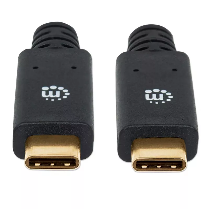 Kabel USB-C Manhattan USB315CC2M 2m Męski do Męskiego Czarny