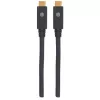 Kabel USB-C Manhattan USB315CC2M 2m Męski do Męskiego Czarny