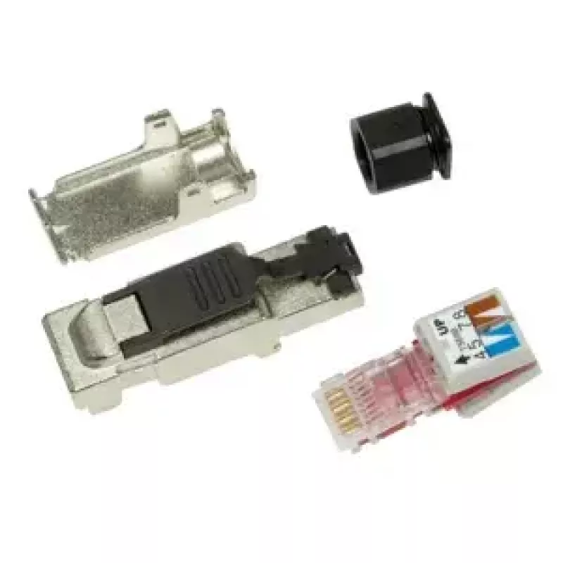 Kabel sieciowy LogiLink MP0040 Złącze RJ-45 1m Czarny Metaliczny