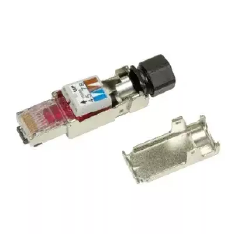 Kabel sieciowy LogiLink MP0040 Złącze RJ-45 1m Czarny Metaliczny