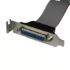 StarTech.com Niskoprofilowy 16-calowy adapter kablowy złącza portu równoległego z zaślepką – DB25 (żeński) do IDC26