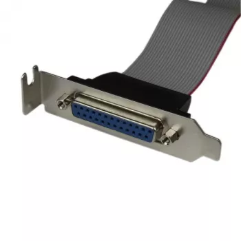 StarTech.com Niskoprofilowy 16-calowy adapter kablowy złącza portu równoległego z zaślepką – DB25 (żeński) do IDC26