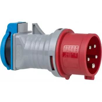Adapter wtyczki zasilającej Brennenstuhl 1081690 230V 16A niebieski szary czerwony