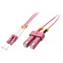 Lindy 46362 kabel InfiniBand/światłowodowy 3 m LC SC Różowy