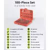 Bit set 100 pcs, MicroConnect 77045 — zestaw 100 końcówek wkrętakowych do mocowania i napraw