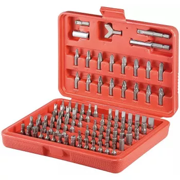 Bit set 100 pcs, MicroConnect 77045 — zestaw 100 końcówek wkrętakowych do mocowania i napraw
