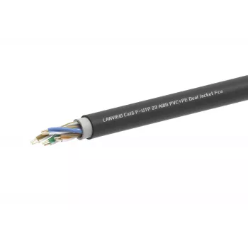 Kabel sieciowy Lanview LVN-CAT6PE-2FUTP RJ45 CAT6 305M czarny