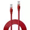 Kabel sieciowy Lindy Cat.6 SSTP/S/FTP PIMF Premium 0,5 m czerwony