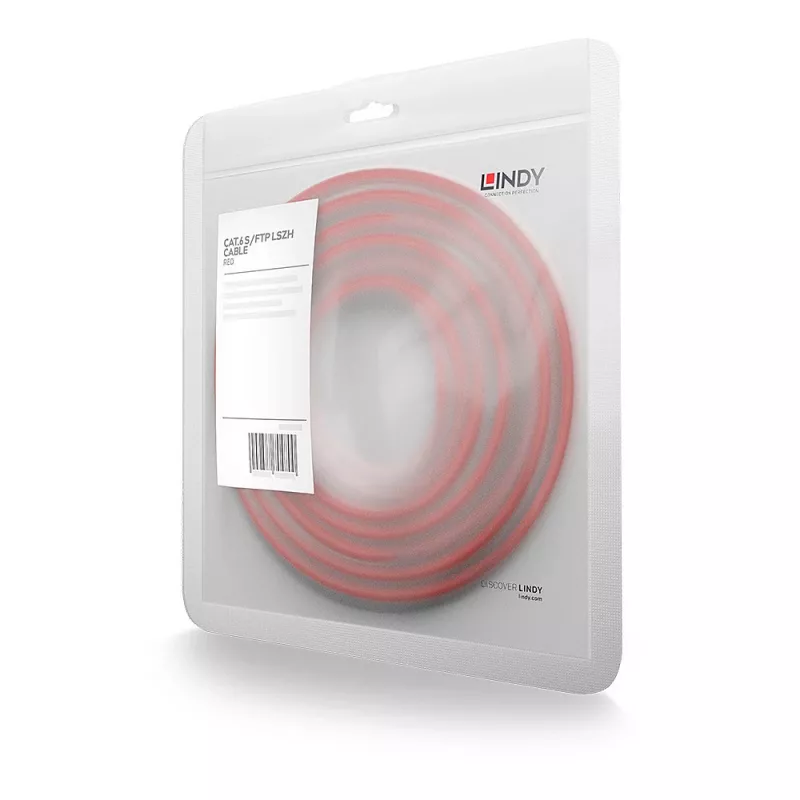 Lindy 45623 kabel sieciowy czerwony 2 m Kat.6 S/FTP (S-STP)