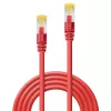 Lindy 47296 kabel sieciowy czerwony 5 m Kat.7 S/FTP (S-STP)