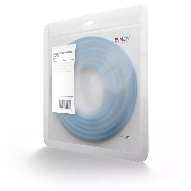 Lindy 47352 kabel sieciowy Niebieski 0.3 m Cat6 S/FTP (S-STP)