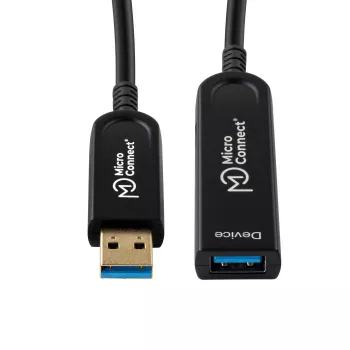 Microconnect MC-USB3.0AAF25AOP kabel USB USB 3.2 Gen 2 (3.1 Gen 2) 25 m USB A Czarny