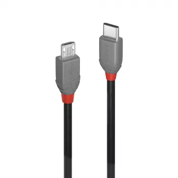 Kabel Lindy 3 m USB 2.0 Typu C na Micro-B, Linia Anthra