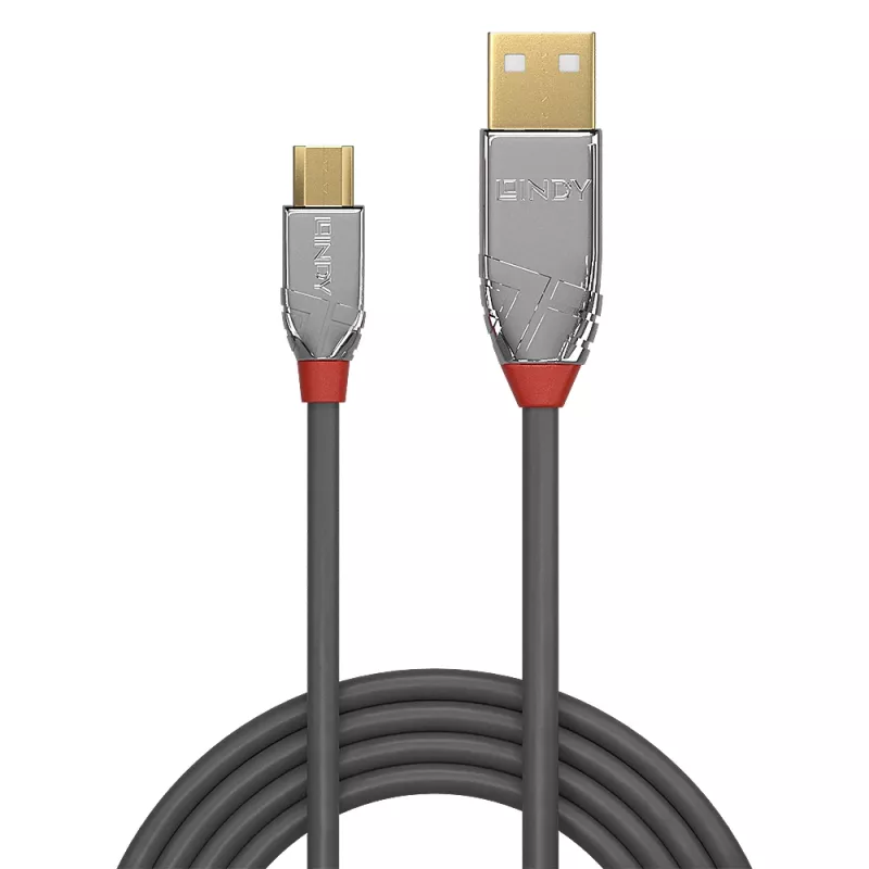 Kabel Lindy USB 2.0 Typu A na Micro-B 3 m, linia Cromo