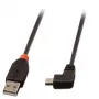 Lindy 1m USB 2.0 kabel - Type A to Mini-B, 90 Degree Right Angle