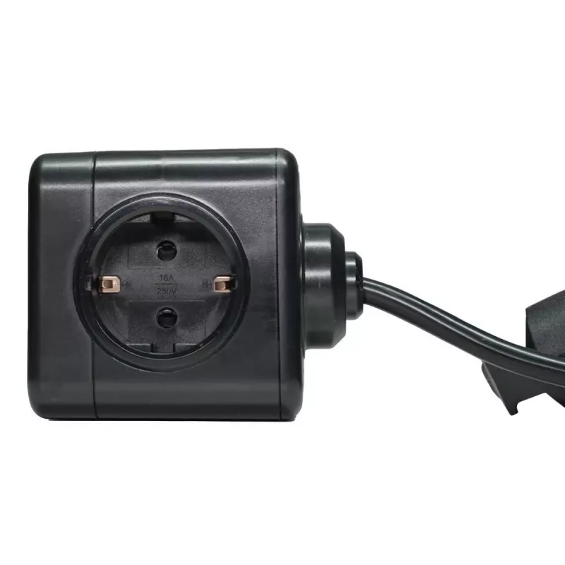 Microconnect GRUCUBE2USB-B3 listwa zasilająca 3 m 3 gniazda AC Wewnętrzna Czarny