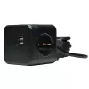 Microconnect GRUCUBE2USB-B3 listwa zasilająca 3 m 3 gniazda AC Wewnętrzna Czarny