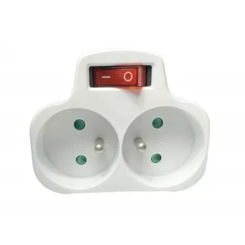 Wtykowy włącznik/wyłącznik MicroConnect MC-PLUGOOEU1+2FRW typ EU