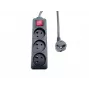 Microconnect MC-PSOO030150FRB przedłużacz zasilający 1,5 m 3 gniazda AC Wewnętrzny Czarny