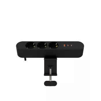 Wielogniazdowa listwa zasilająca na biurko MicroConnect MC-MDPS-EU3-67W — 3 gniazda, całkowita moc 67 W