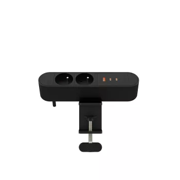 Wielokrotne gniazdko biurkowe MicroConnect MC-MDPS-FR2-67W — 2 gniazda, całkowita moc 67W