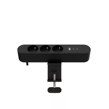 Wielogniazdowa listwa zasilająca biurkowa MicroConnect MC-MDPS-FR3-30W — 3 gniazda, 30 W