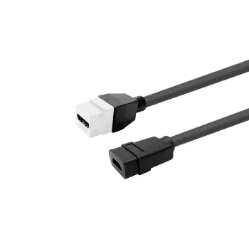 Wkładka keystone HDMI żeńska VivoLink PROKEYHDMIFF0.2W — biała, moduł do montażu panelowego