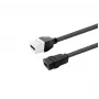 Wkładka keystone HDMI żeńska VivoLink PROKEYHDMIFF0.2W — biała, moduł do montażu panelowego